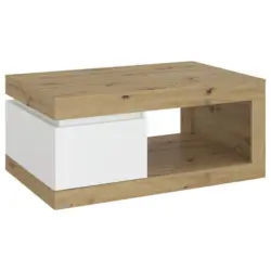 Couchtisch Luci Wei&szlig; Eiche Artisan/Wei&szlig; B: 110 cm