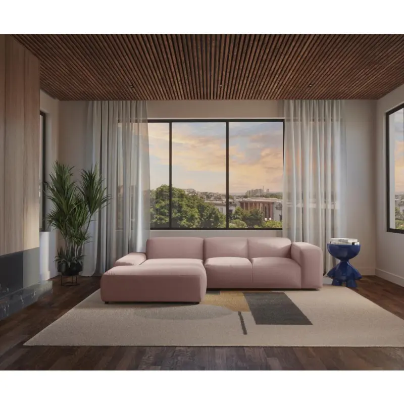 ECKSOFA Hannah Rosa 200x304 cm