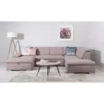 M&ouml;belix Wohnlandschaft Ramzes Taupe U: 173x328x215 cm