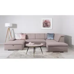 Wohnlandschaft Ramzes Taupe U: 173x328x215 cm
