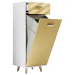 M&ouml;belix Midischrank Landos S wei&szlig;/Honigeichefarben, B: 40cm