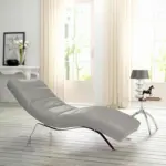 M&ouml;belix Relaxliege Swing Silver Grau B: 65 cm