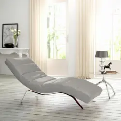 Relaxliege Swing Silver Grau B: 65 cm