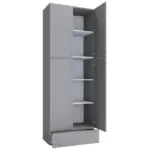 M&ouml;belix Schuhschrank Lona XXL Grau 4-T&uuml;rig, 1 Lade B: 70 cm