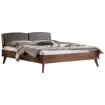 M&ouml;belix Bett Mareto Nussbaumfarben 140x200 cm
