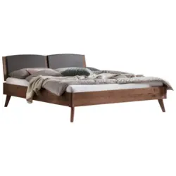 Bett Mareto Nussbaumfarben 140x200 cm