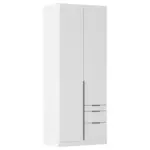 M&ouml;belix Dreht&uuml;renschrank mit Schublade 91 cm Alabama, Wei&szlig;