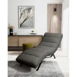 M&ouml;belix Relaxliege Swing Black Anthrazit B: 65 cm