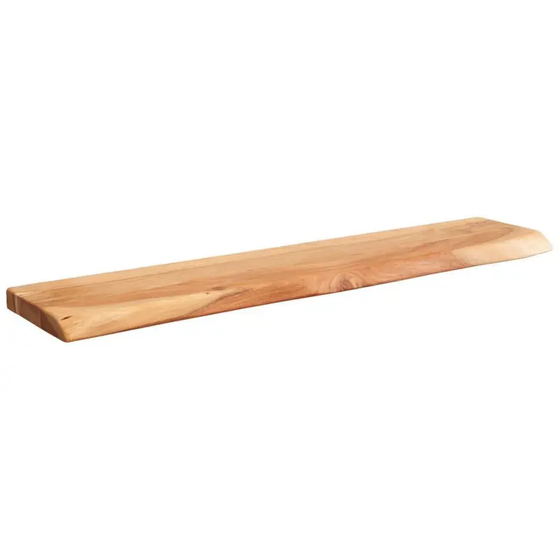 Wandregal massiv B: 115 cm Akaziefarben