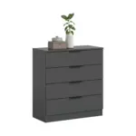 M&ouml;belix Kommode Kopenhagen Anthrazit, B: 74 cm