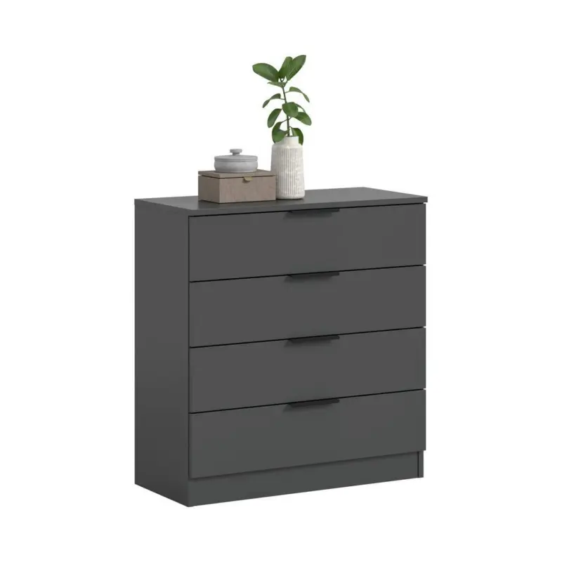 Kommode Kopenhagen Anthrazit, B: 74 cm