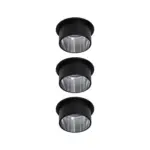 M&ouml;belix Deckenleuchte 3er-Set &Oslash; 6,8 cm 3-Flammig, dimmbar