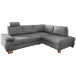 M&ouml;belix ECKSCHLAFSOFA Positano, Grau S: 261x206 cm