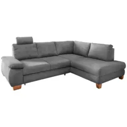 ECKSCHLAFSOFA Positano, Grau S: 261x206 cm