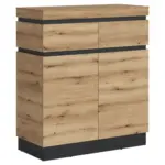 M&ouml;belix Kommode Corte Grau/Eiche Dekor B: 100,6 cm