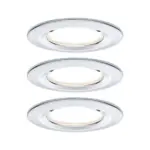 M&ouml;belix Deckenleuchte 3er-Set &Oslash; 7,8 cm, dimmbar, rund