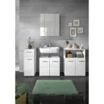 M&ouml;belix BADEZIMMER Ice Wei&szlig; HG B: 150 cm