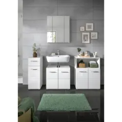 BADEZIMMER Ice Wei&szlig; HG B: 150 cm