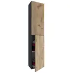 M&ouml;belix Hochschrank Bad Lendas BxH 32,6x150 cm Eichefarben