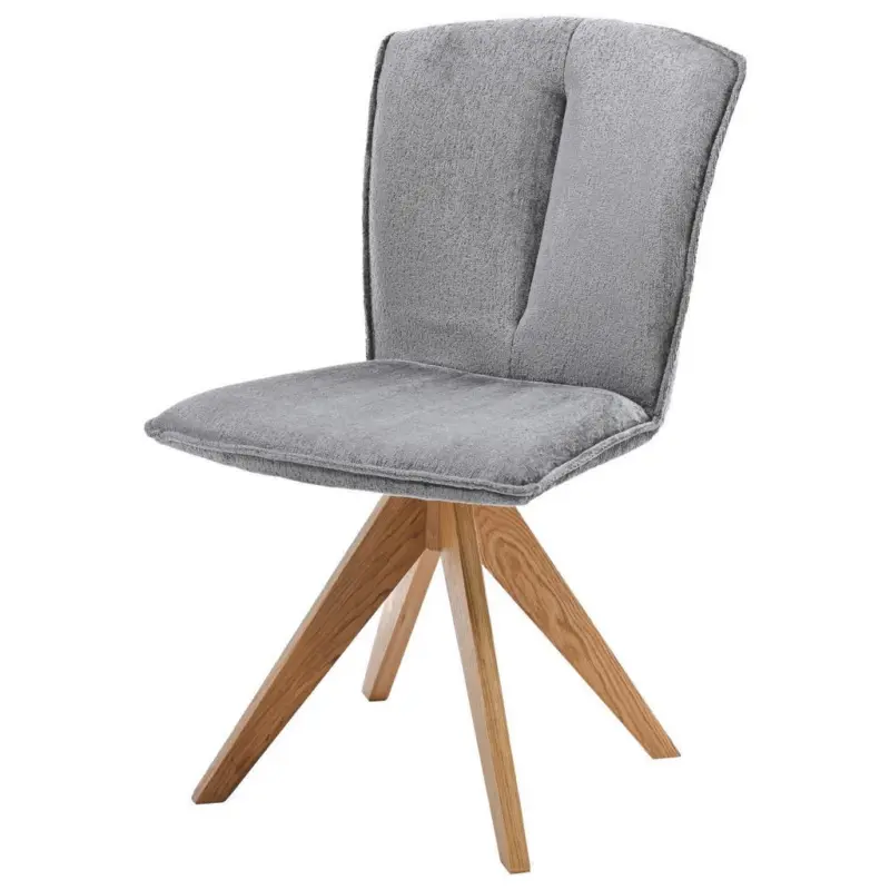 Stuhl Neva 2 braun Eiche massiv, drehbar, B: 51cm