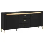 M&ouml;belix TV-Element Norica Goldfarben/Schwarz B: 155,3 cm