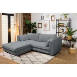 ECKSOFA Vivaldi Grau S: 201x240 cm