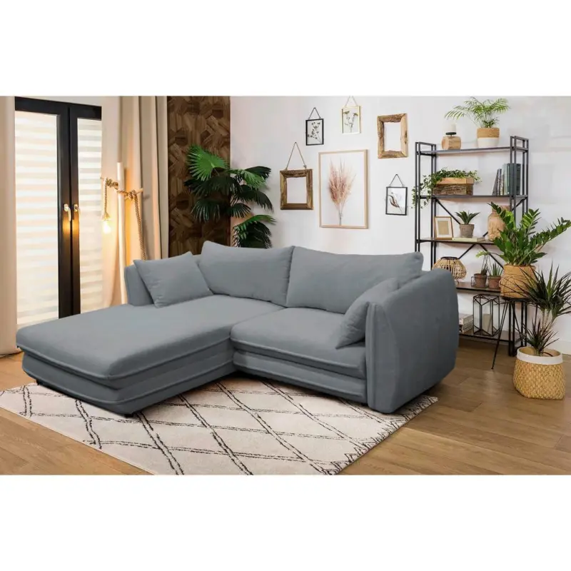 ECKSOFA Vivaldi Grau S: 201x240 cm
