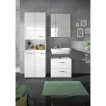 M&ouml;belix BADEZIMMER Ice Wei&szlig; HG B: 120 cm