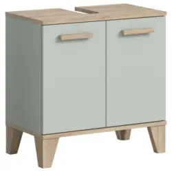 Waschtischunterschrank Star Eiche/Graugr&uuml;n B: 60 cm