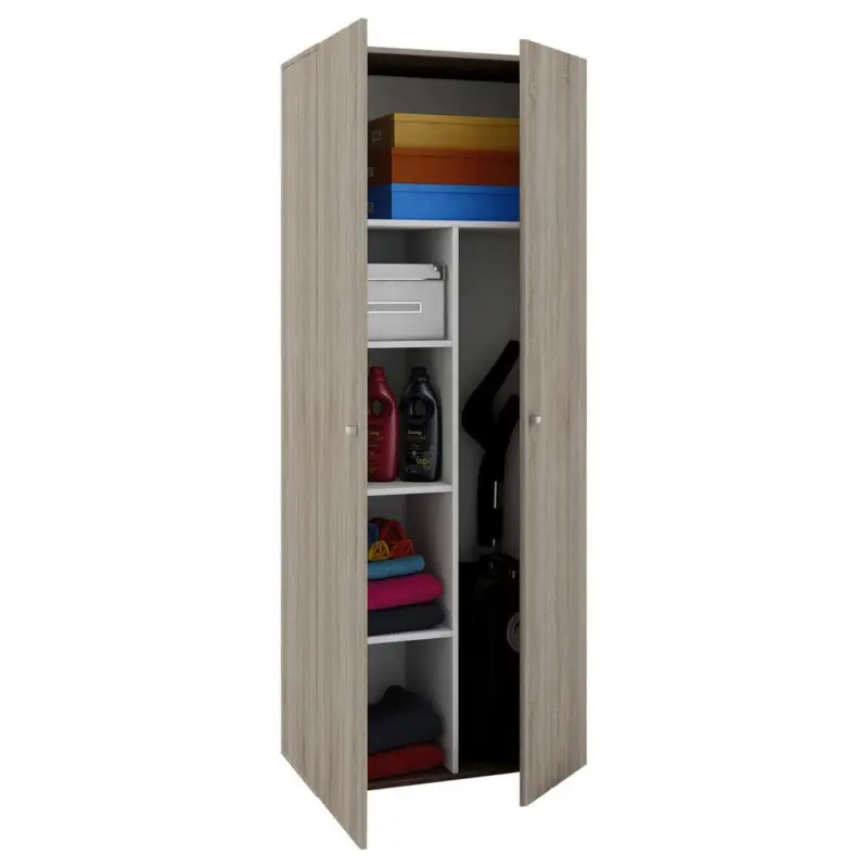 Mehrzweckschrank Vandoll LL Eiche Dekor 70x178 cm 2-T&uuml;rig