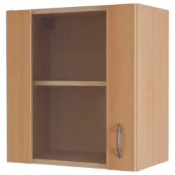 K&uuml;chenoberschrank Nano 50 cm Buche Dekor 1 Dreht&uuml;r