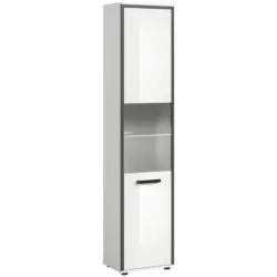 HOCHSCHRANK Kojak, Wei&szlig; Hochglanz B: 40 cm