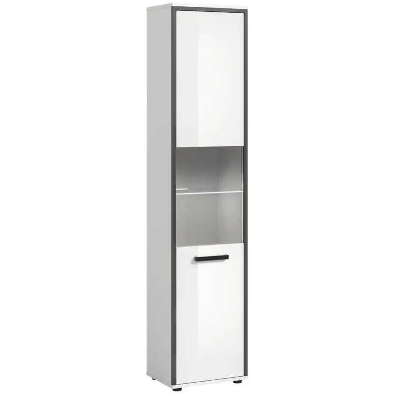 HOCHSCHRANK Kojak, Wei&szlig; Hochglanz B: 40 cm