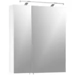 M&ouml;belix Spiegelschrank Dorina 600 mit LED 2 T&uuml;ren, Wei&szlig;