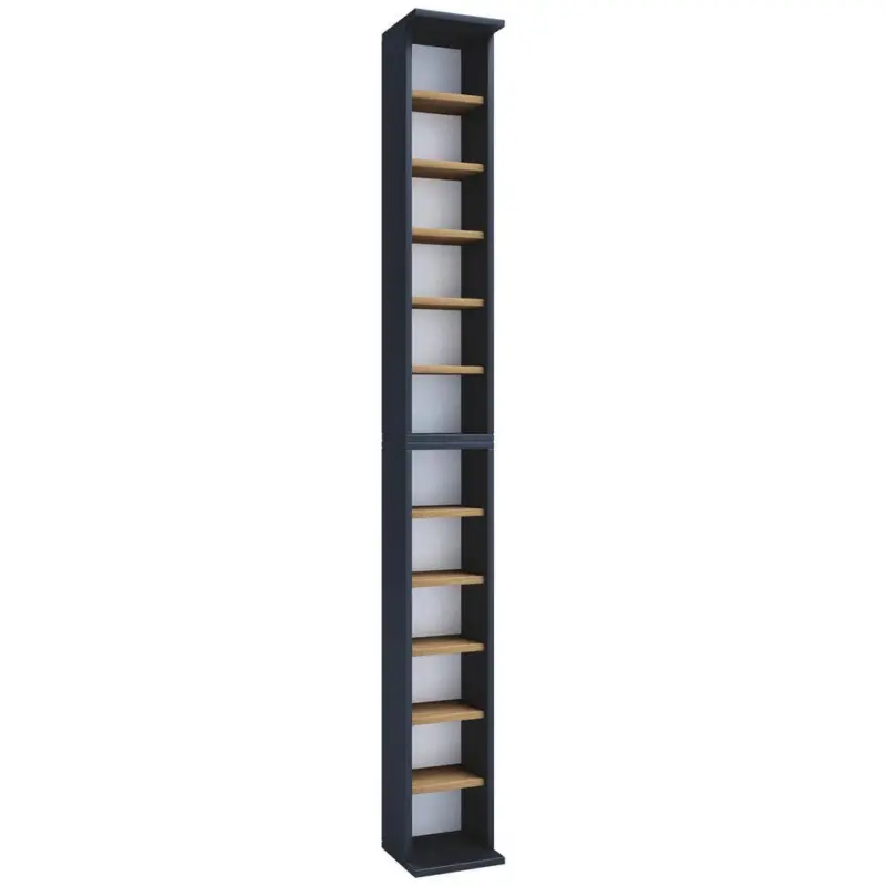 CD-Regal Bigol Anthrazit/Eiche Dekor B:21cm