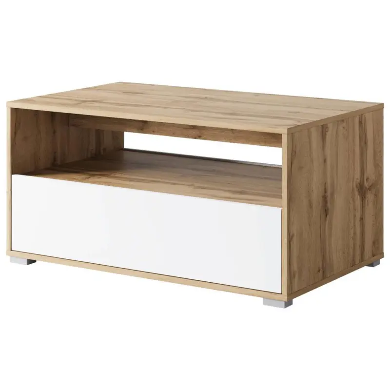 Couchtisch Narobi-II Eiche Wotan/Wei&szlig; B: 90 cm