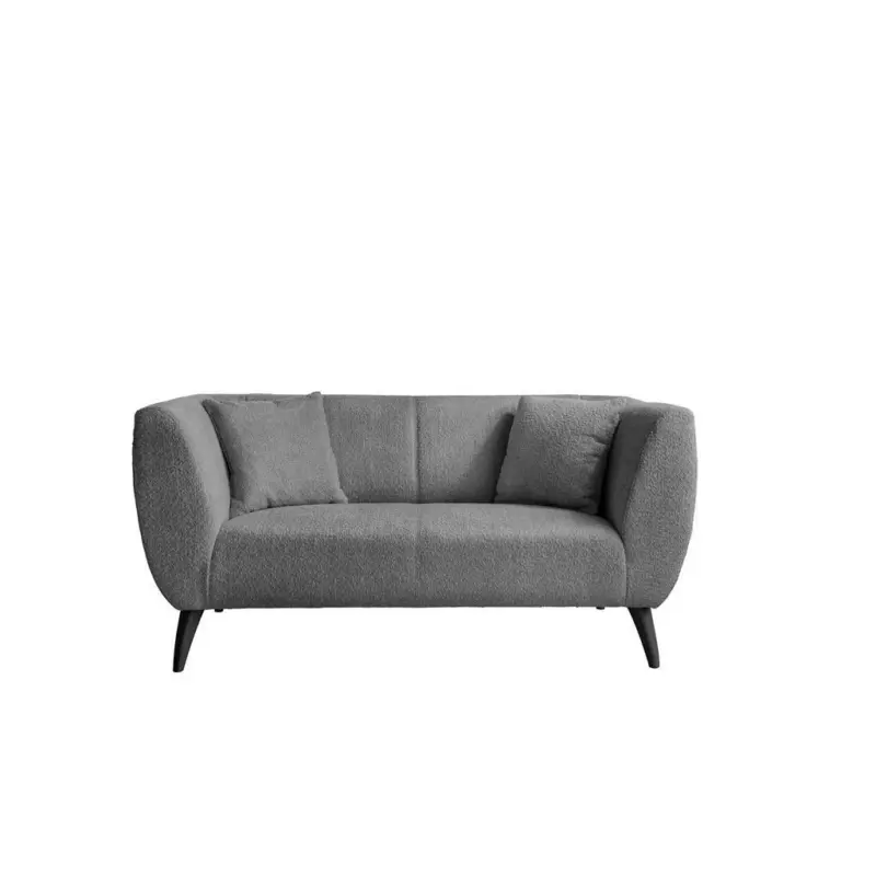 2-Sitzer-Sofa Colori Anthrazit R&uuml;cken echt
