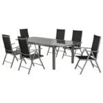 M&ouml;belix Gartengarnitur 7--Teilig Amalfi aus Aluminium