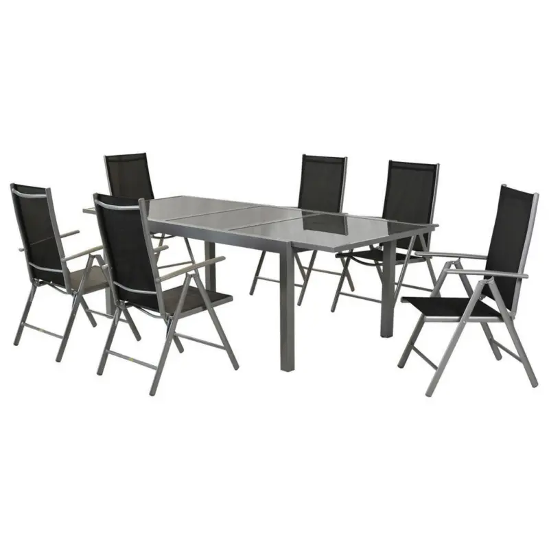 Gartengarnitur 7--Teilig Amalfi aus Aluminium