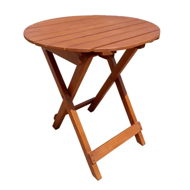 Gartentisch klappbar Hanford Eukalyptusholz ⌀ 45 cm