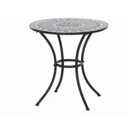 Gartentisch Como Metall/Keramik ⌀ 60 cm