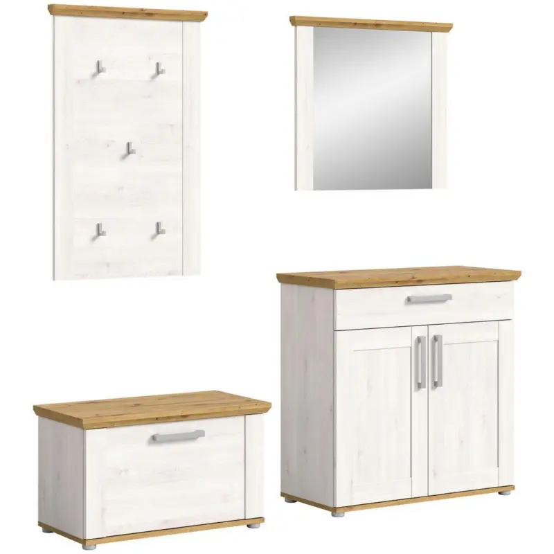 Garderobe Verona 4-Teilig L&auml;rche B: 183 cm