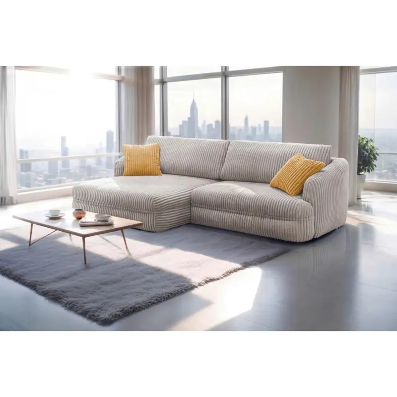 Ecksofa Lush Hellbraun S: 161x284 cm