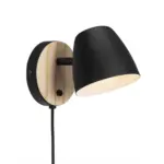 M&ouml;belix WANDLEUCHTE Schwarz L: 13 cm