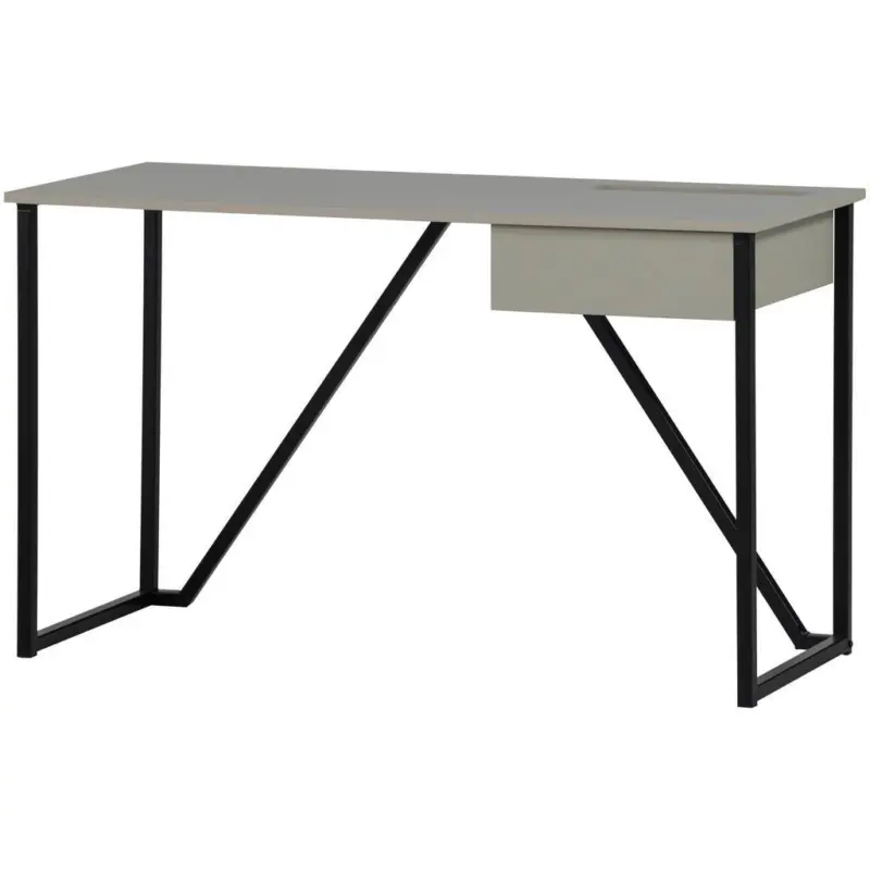 Schreibtisch New Julius Grau B: 126 cm