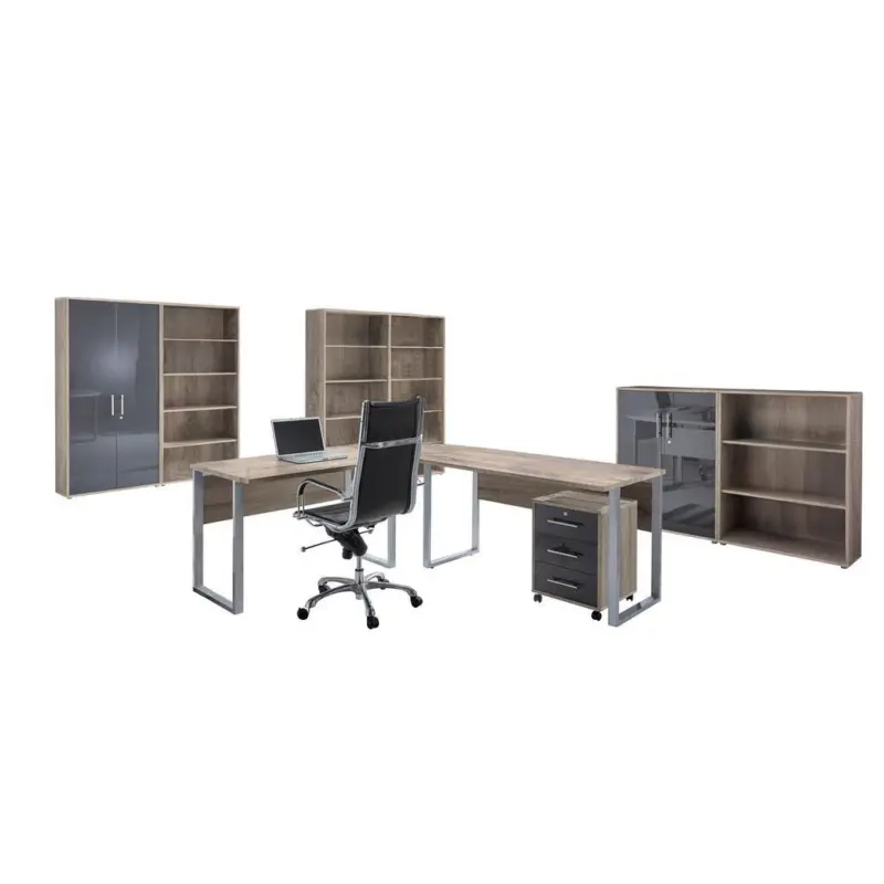 B&uuml;ro Office Edition Eiche Dekor/Anthrazit