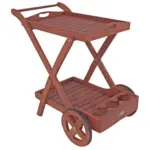 M&ouml;belix GARTEN-SERVIERWAGEN TEEWAGEN TOLEDO MIT 2 ETAGEN