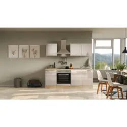 Einbauk&uuml;che K&uuml;chenblock M&ouml;belix Nepal Sonoma Eiche/Kaschmir B: 210cm