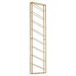 M&ouml;belix Weinregal Eisen Goldfarben f&uuml;r 8 Flaschen Bh 36x150 cm
