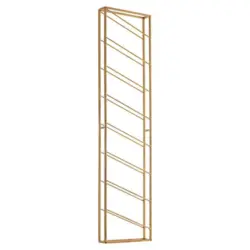 Weinregal Eisen Goldfarben f&uuml;r 8 Flaschen Bh 36x150 cm